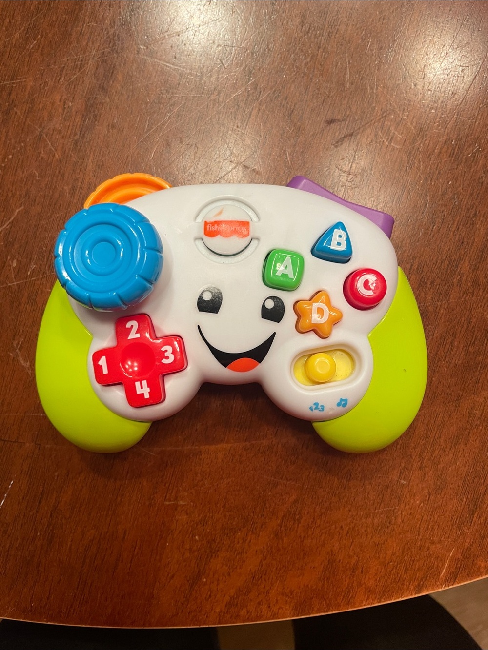 Fisher Price Interactive Kids Learning Game Controller Toy - White & Green